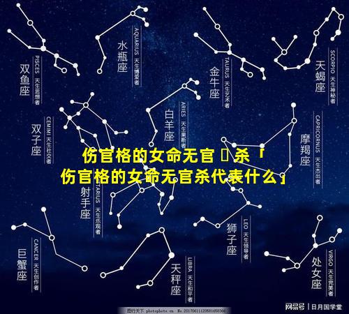 伤官格的女命无官 ☘ 杀「伤官格的女命无官杀代表什么」